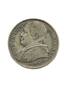 2 Lire 1867 XXII Pius IX Παπικά Κράτη
