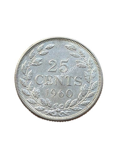 25 Cents 1960 Liberia