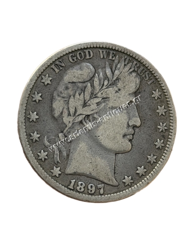 1/2 Dollar 1897 O Barber Half Dollar