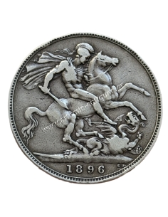 1 Crown 1896 LX Victoria Ηνωμένο Βασίλειο 2