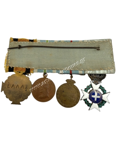Greek Bar of 4 Medals Balkan Wars
