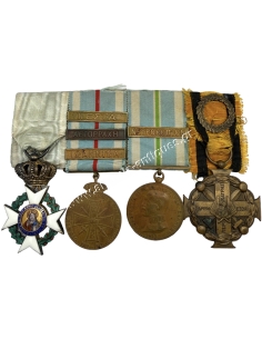Greek Bar of 4 Medals Balkan Wars