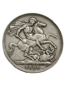 1 Crown 1899 LXII Victoria Ηνωμένο Βασίλειο 2