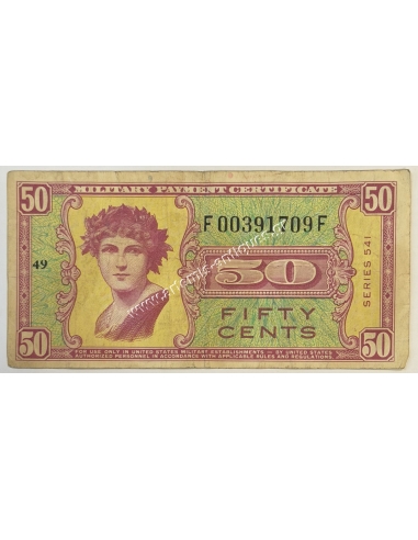 50 Cents ND 1958-1961 Military Payment Certificate ΗΠΑ