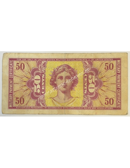 50 Cents ND 1958-1961 Military Payment Certificate ΗΠΑ