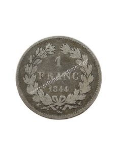 1 Franc 1844 W Louis Philippe France 2