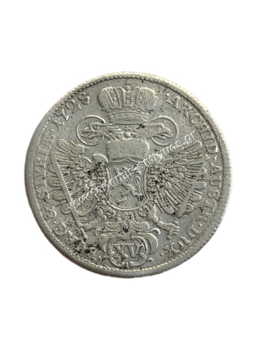 15 Kreuzers 1728 Charles VI Graz Duchy of Styria Austrian State