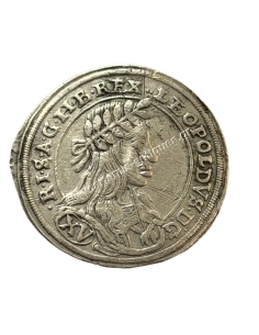 15 Kreuzers 1661 Leopold I Βιέννη Ποικιλία Αυστριακή Αυτοκρατορία