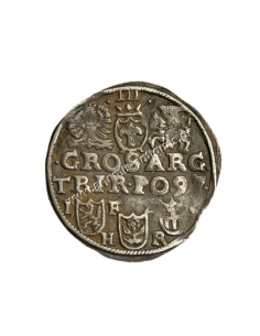 Trojak / 3 Grosze 1597 Sigismund III Vasa Bydgoszcz Polish - Lithuanian Commonwelth 2