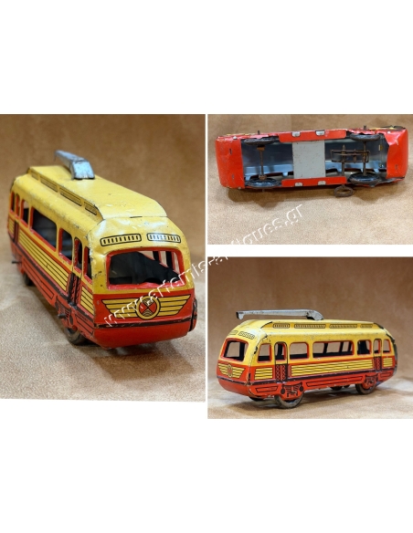 Gunthermann Wind up tin toy Trolley Bus
