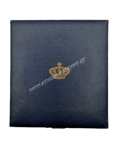 Centennial Badge of the Greek Dynasty 1963 by Vourakis in its box, Men's First Class