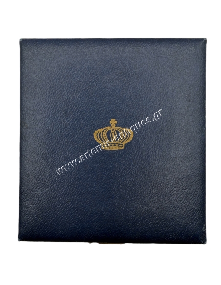 Centennial Badge of the Greek Dynasty 1963 by Vourakis in its box, Men's First Class