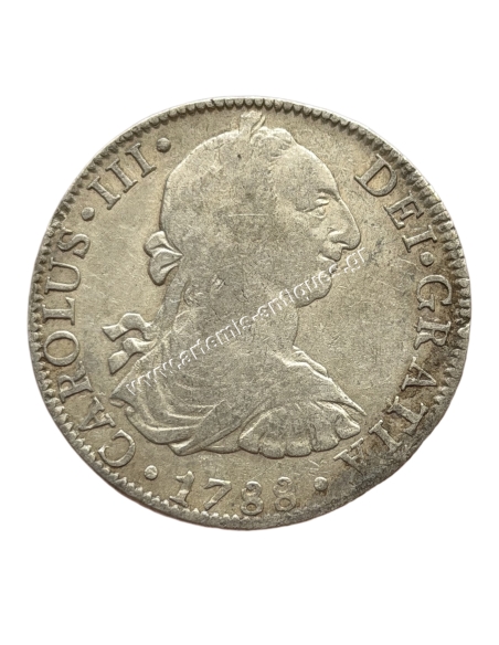 8 Reales 1788 Charles III New Spain, Mexico