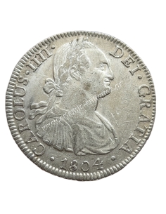 8 Reales 1804 TH Charles IV Νέα Ισπανία, Μεξικό