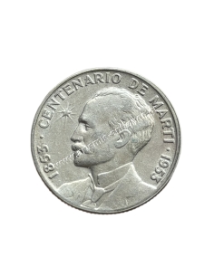 25 Centavos 1953 Jose Marti