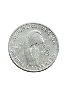 25 Centavos 1953 Jose Marti 2