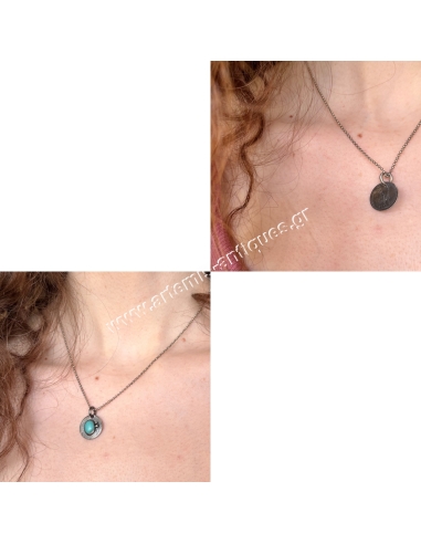 British Silver Coin Necklace