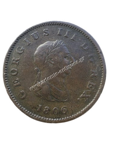 1/2 Penny 1806 George III Ηνωμένο Βασίλειο