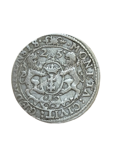 Ort 1625 Sigismund III Vasa Gdansk Polish-Lithuanian Commonwelth