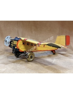 Τσίγκινο κουρδιστό παιχνίδι Αεροπλάνο κατασκευασμένο στη Γερμανία