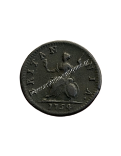 1 Farthing 1754 George II Ηνωμένο Βασίλειο 2