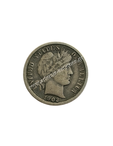 1 Dime 1902 Barber Dime