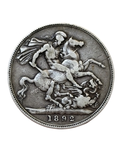 1 Crown 1892 Victoria Ηνωμένο Βασίλειο 2
