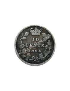 10 Cents 1894 Victoria Canada 2