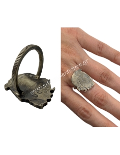 Poseidon Greek Silver Coin Ring 2