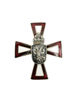 Austrian Miniature Cross with Enamels, World War I