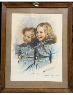 Princess Sofia and Irene of Greece by D. Patridis