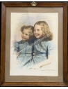 Princess Sofia and Irene of Greece by D. Patridis