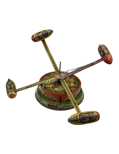 Blomer & Schuler tin wind up lithographed carousel toy