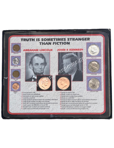Truth is sometimes stranger than Fiction, Lincoln και Kennedy Σετ Νομισμάτων