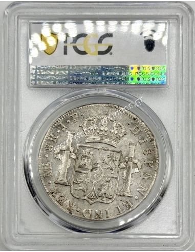 8 Reales 1806 -L JP Charles IV Peru PCGS AU58 Calico 926