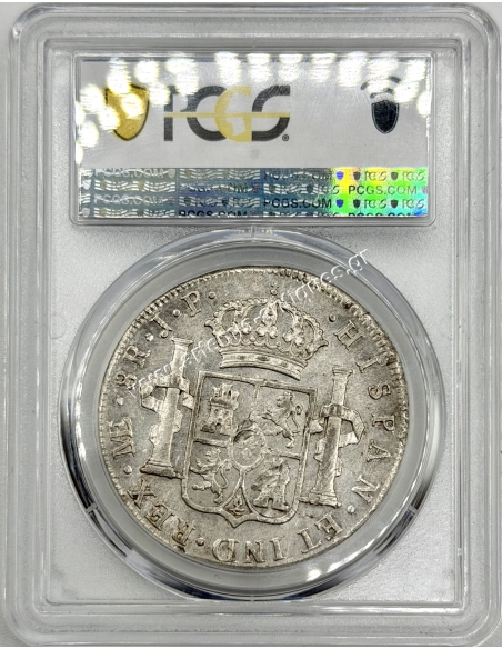 8 Reales 1806 -L JP Charles IV Peru PCGS AU58 Calico 926