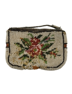 Greek glass beaded purse 2