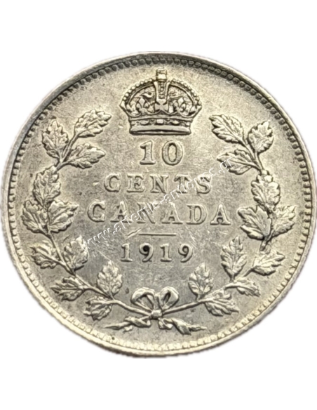 10 Cents 1919 George V Canada