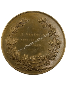 Belgian Medal " SOCIETE ROYALE BELGE DE GEOGRAPHIE " 1876 2