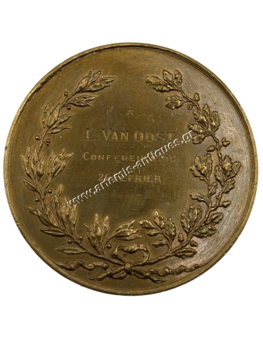 Belgian Medal " SOCIETE ROYALE BELGE DE GEOGRAPHIE " 1876