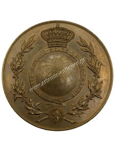 Belgian Medal " SOCIETE ROYALE BELGE DE GEOGRAPHIE " 1876