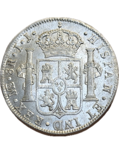8 Reales 1798 IJ Charles IV Peru AU-UNC