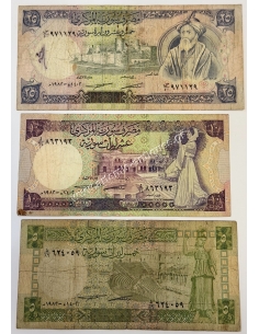 5 , 10 and 25 Pounds 1982 Syria
