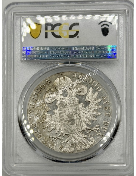 1780-1853, 1 Thaler 1780 - IC FA PCGS AU55 Vienna Maria Theresia Austrian Empire