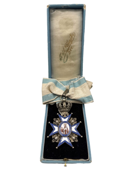 Commander of the Order of St. Sava Type I by G. A. Scheid in original box, Serbia
