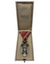 Order of the White Eagle with Swords Type 2, IV class by Arthus Bertrand in original box , Serbia