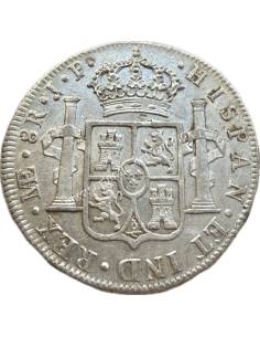 8 Reales 1805 JP Charles IV (Numeral IIII) Περού 2