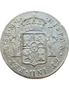 8 Reales 1776 MJ Charles III Περού RARE 2