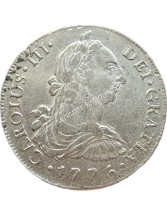 8 Reales 1776 MJ Charles III Περού RARE
