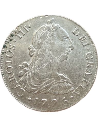 8 Reales 1776 MJ Charles III Περού RARE